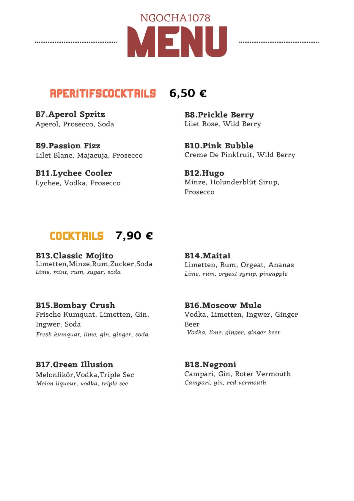 Menu_3  - Ngoc Ha Restaurant