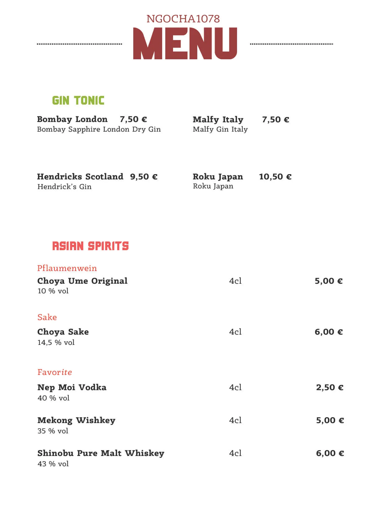 Menu_4  - Ngoc Ha Restaurant