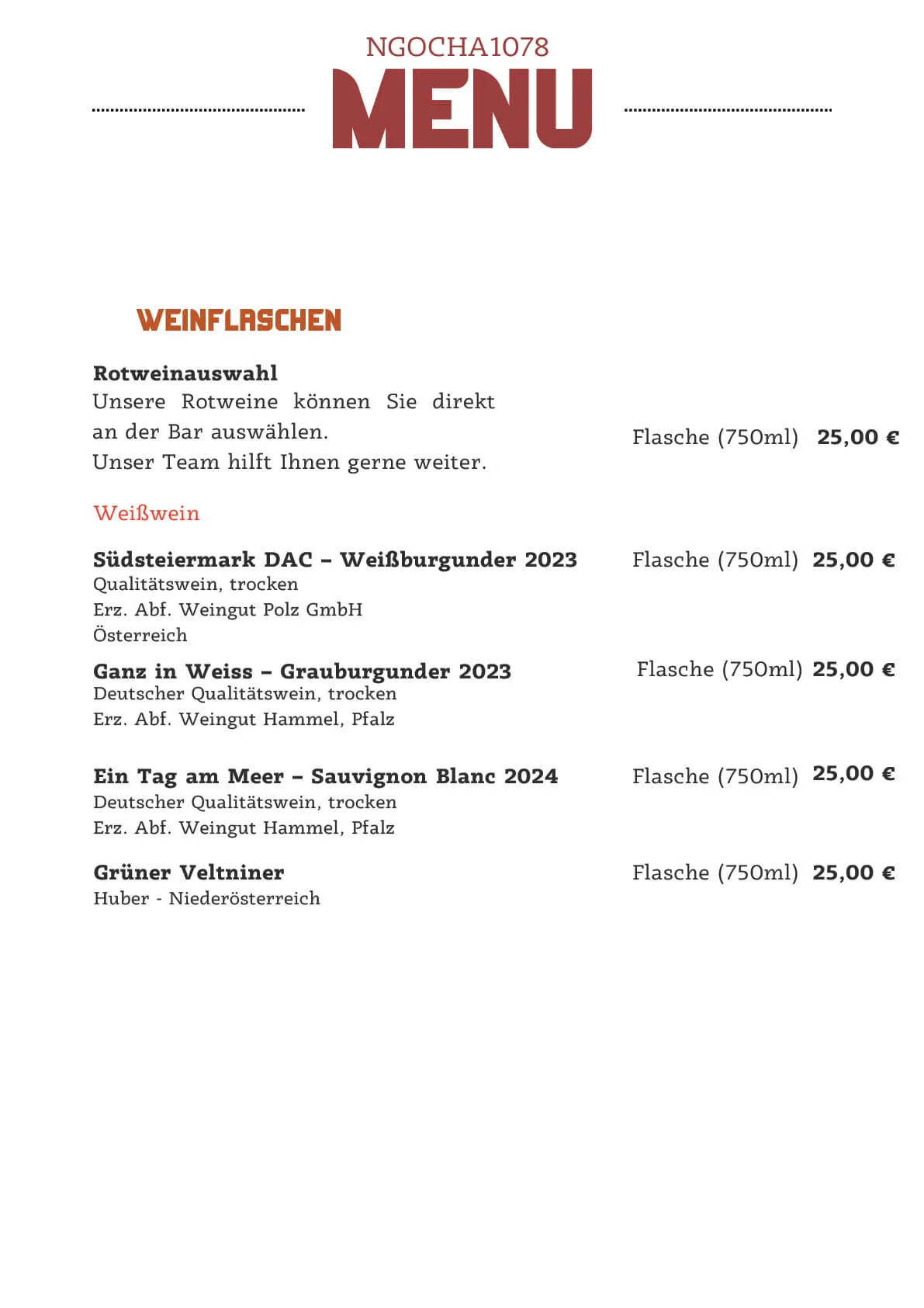 Menu_6  - Ngoc Ha Restaurant