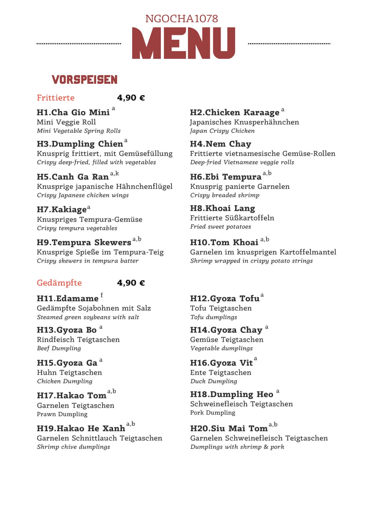 Menu_7  - Ngoc Ha Restaurant